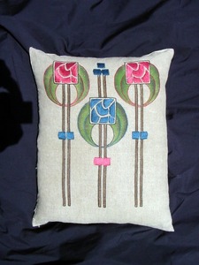 Vintage Arts and Crafts Pillow